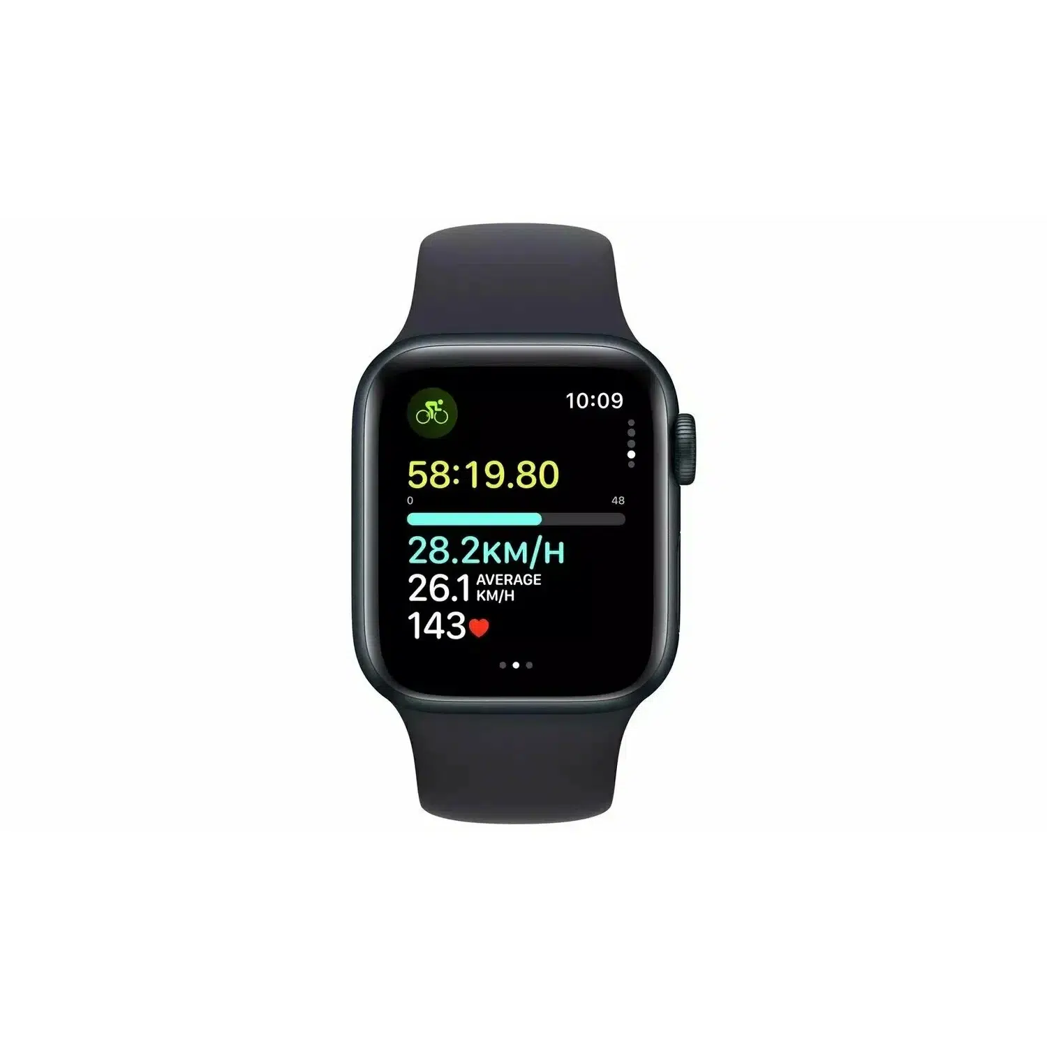 Умные часы Apple Watch SE 2 2024 40 мм Aluminium Case GPS, midnight Sport Band, размер ремешка M/L(MXE93) изображение 4