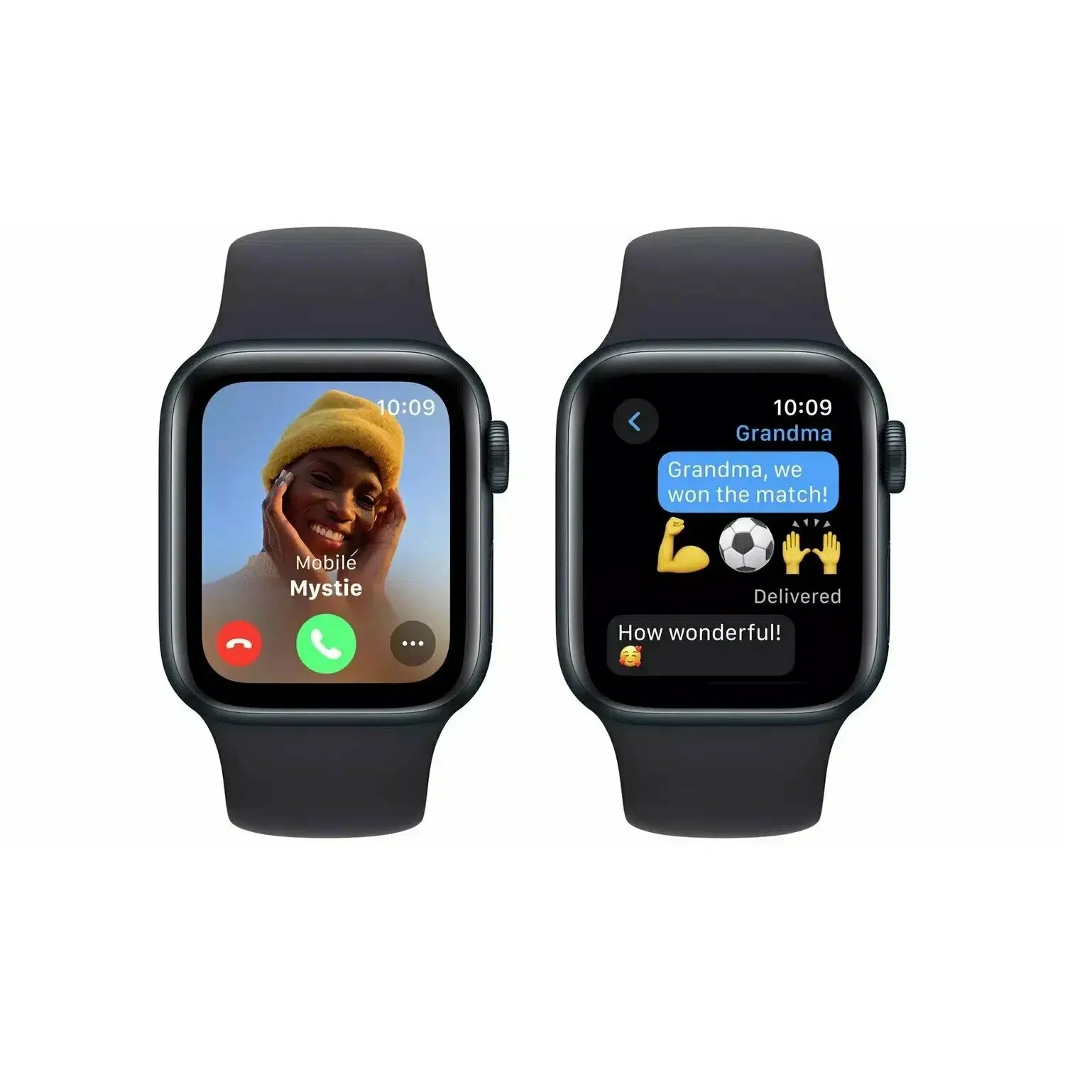 Умные часы Apple Watch SE 2 2024 40 мм Aluminium Case GPS, midnight Sport Band, размер ремешка M/L(MXE93) изображение 6