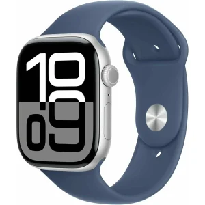 Часы Apple Watch S10 46mm Silver Aluminium Case/Denim SB M/L (MWWM3) изображение 1