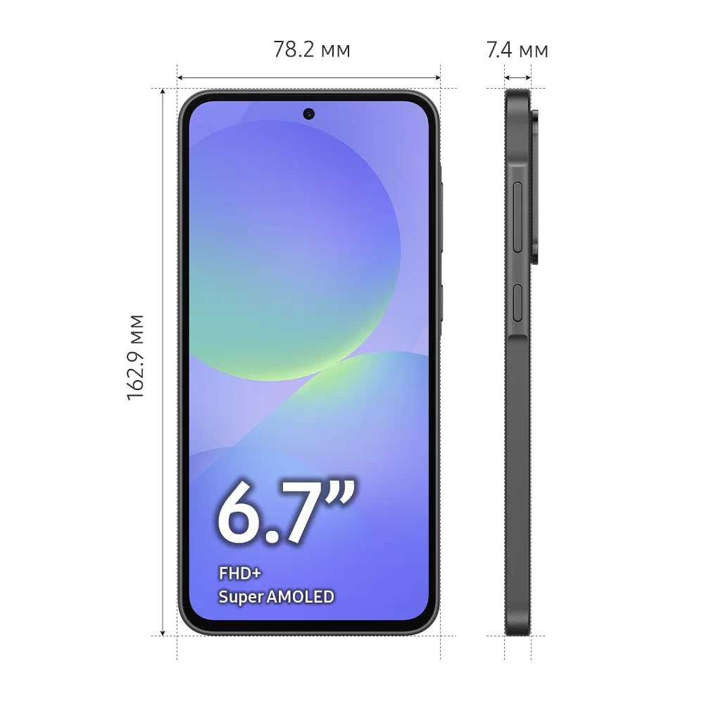 Смартфон Samsung Galaxy A36 5G, 8/128Gb, Awesome Black (Черный), EU изображение 2