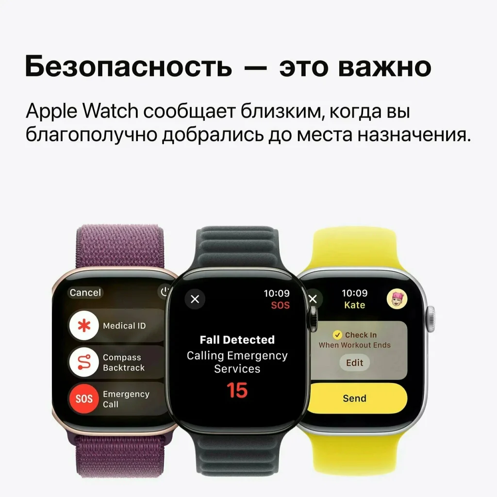 Часы Apple watch S10 42 Rose Gold Alum.Case S/M Light Blush SB MWWH3 изображение 4