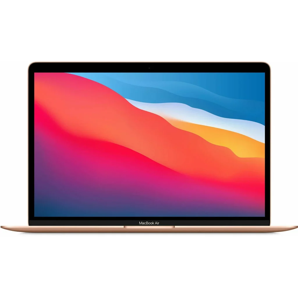 Ноутбук Apple MacBook Air (M1, 2020) 8 ГБ, 256 ГБ SSD, золотой MGND3 русская раскладка (гравировка) изображение 1
