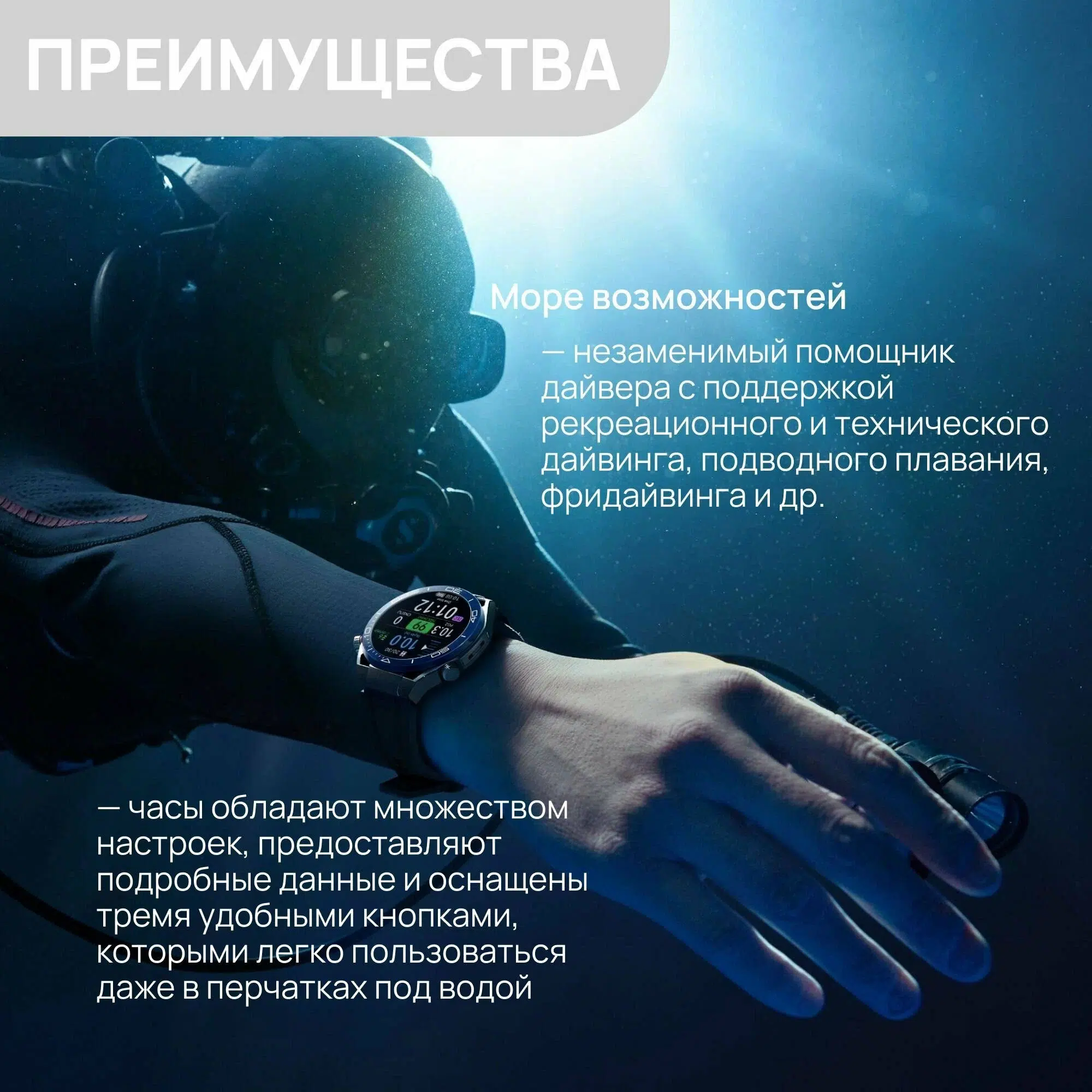 Смарт-часы HUAWEI WATCH Ultimate Steel-color Zircon-based Amorp Alloy Case, Titanium Strap(WDS-B19) изображение 7