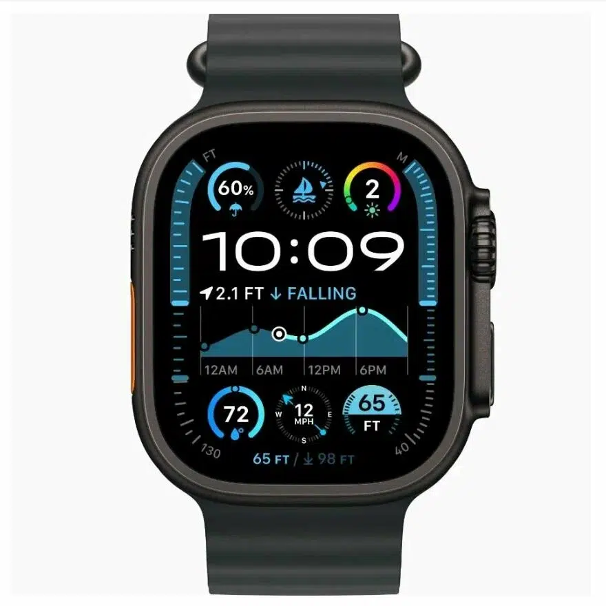 Часы Apple watch Ultra 2 (2024) Black Ti Black Ocean Band MX4P3/MYPD3/MYTC3 изображение 4