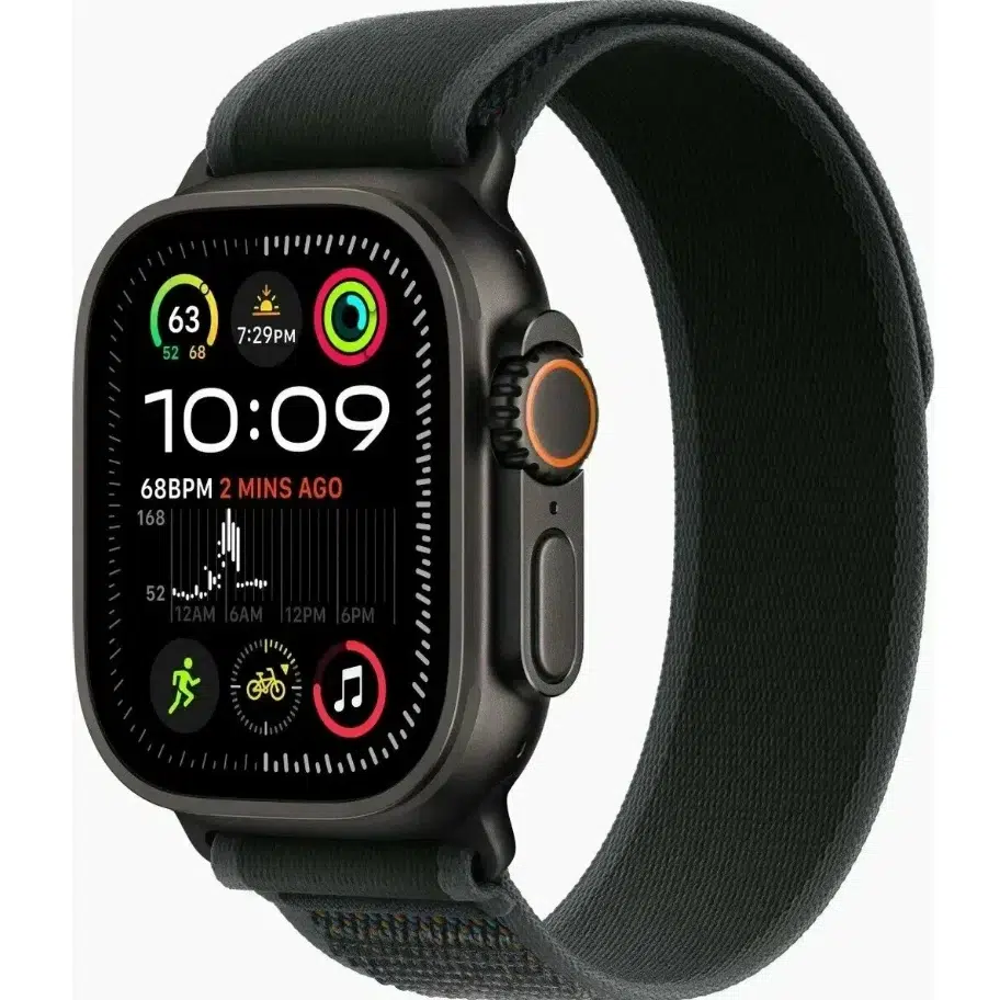 Умные часы Apple Watch Ultra 2 (2024) Black (Черный) Ti Black TL (S/M) MX4U3 изображение 1