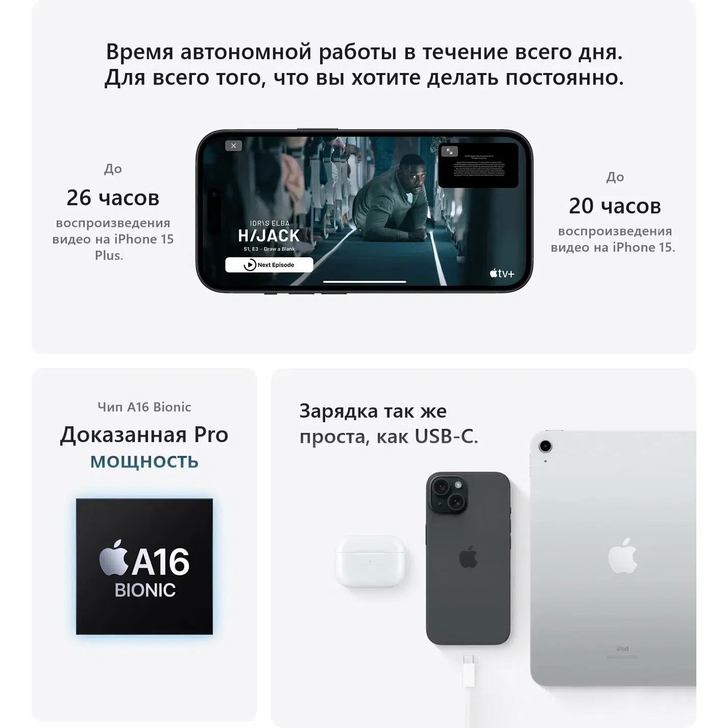 Смартфон Apple iPhone 15 256 GB, Dual: nano SIM + eSIM, Pink (розовый) EU изображение 10