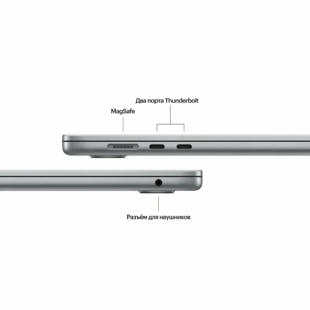 Ноутбук Apple MacBook Air 13 2024 M3, 8/512GB, Space Gray (Космический серый) MRXP3, русская клавиатура изображение 5