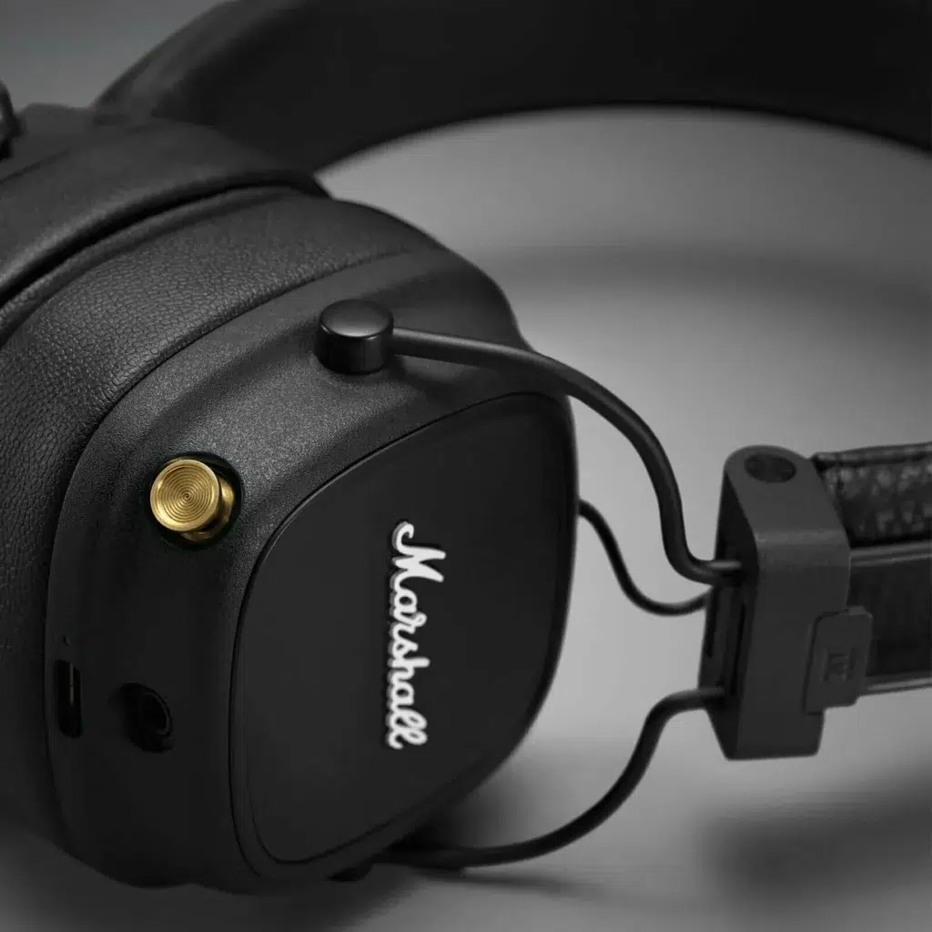 Беспроводные наушники Marshall Major 4 black, накладные, Bluetooth 5.0, 80 ч работы изображение 10