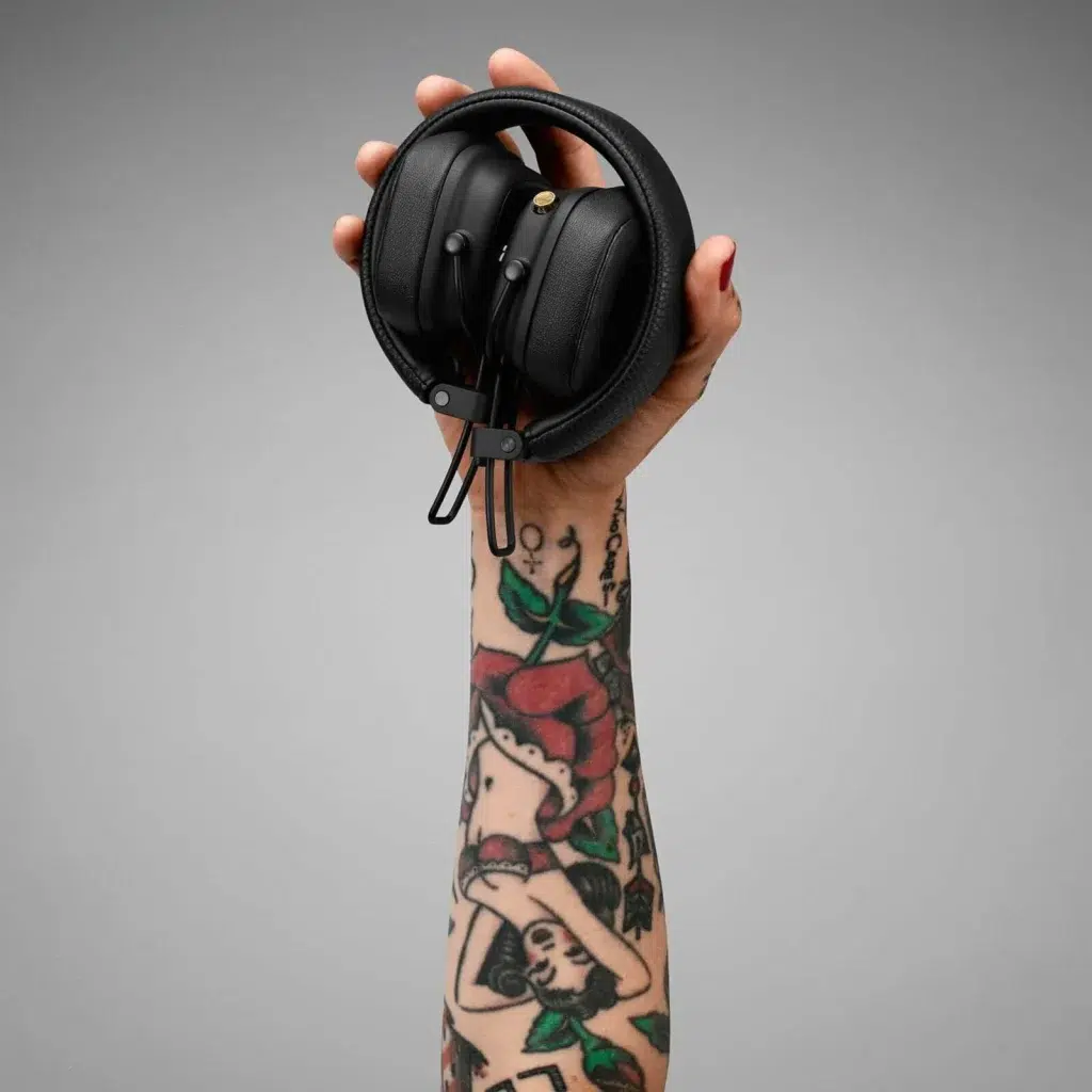 Беспроводные наушники Marshall Major 4 black, накладные, Bluetooth 5.0, 80 ч работы изображение 12