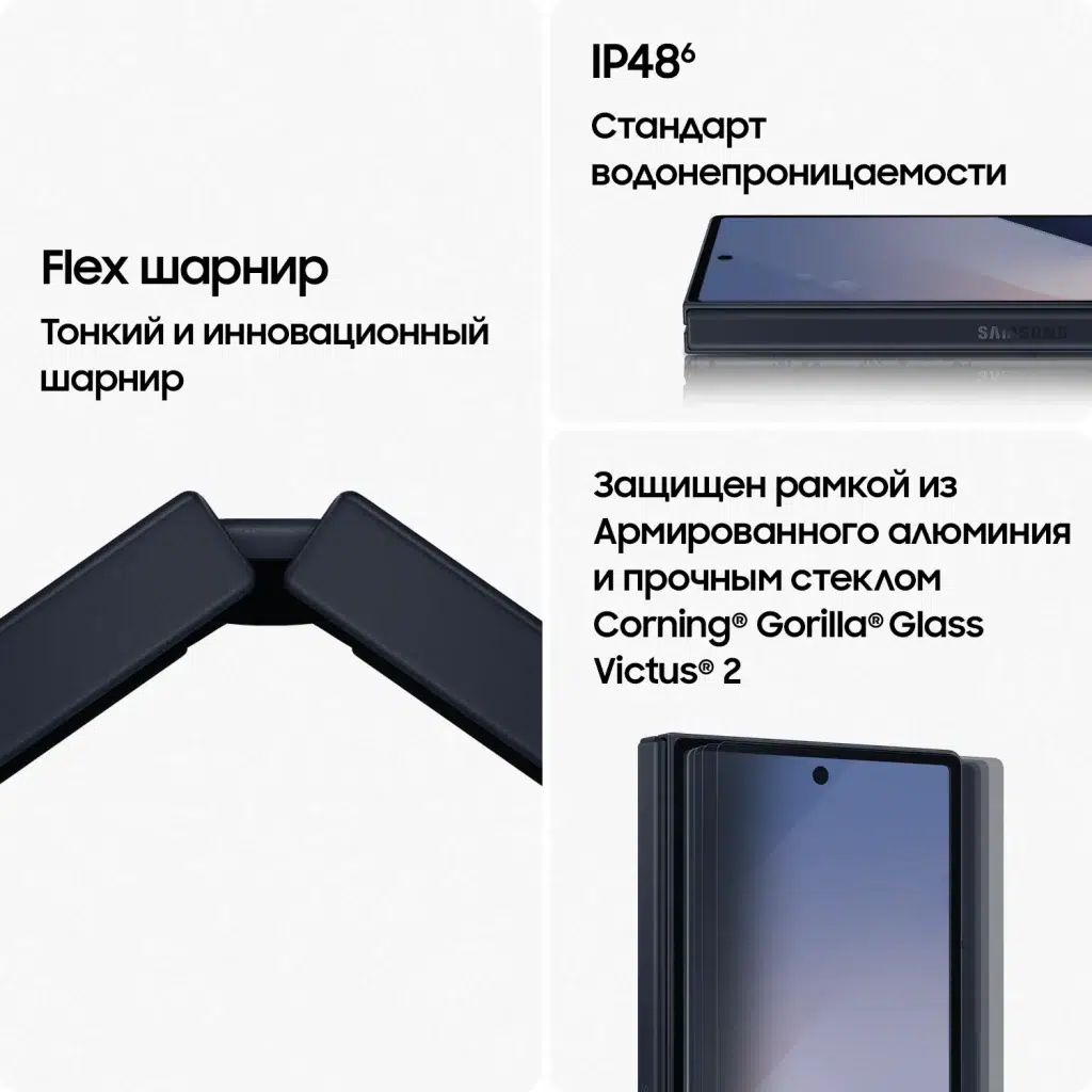 Смартфон Samsung Galaxy Z Fold 6 12/512GB, Dual: nano SIM + eSIM, Navy (Тёмно-синий) EU изображение 6