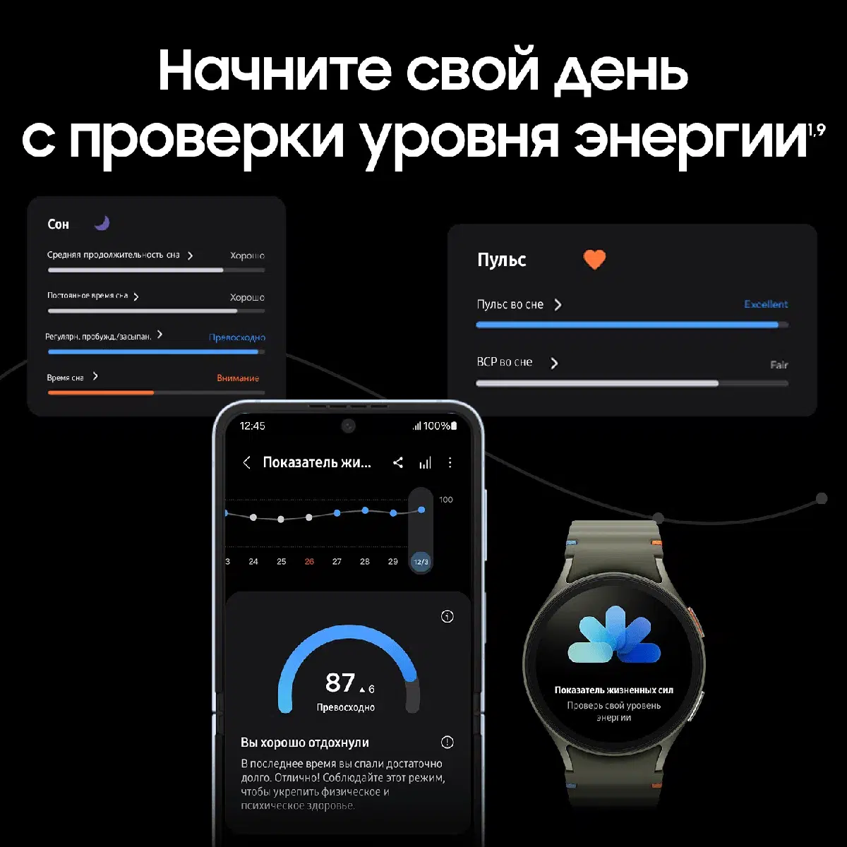 Часы Samsung Watch7 40mm 1.3 дюйма AMOLED Cream (Кремовый) EU изображение 13