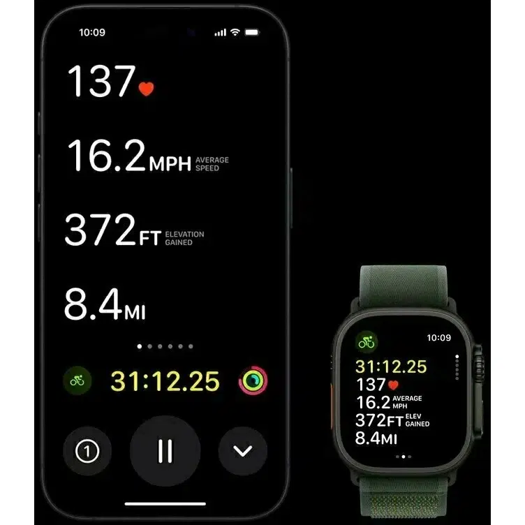 Умные часы Apple watch Ultra 2 (2024) Black Ti Dark Green AL (M) MX4R3 изображение 8