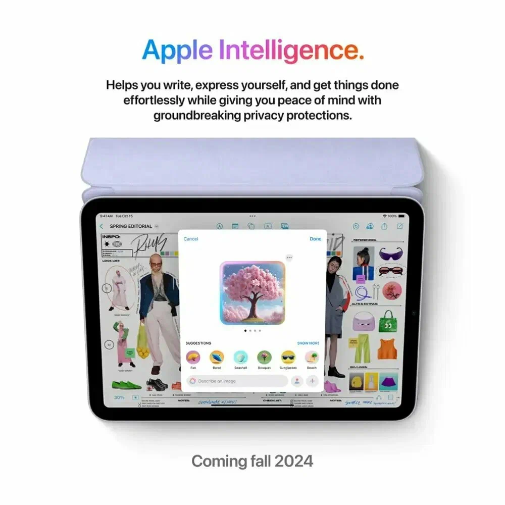 Планшет Apple iPad mini 7 (2024) wi-fi 256Gb purple, фиолетовый изображение 5