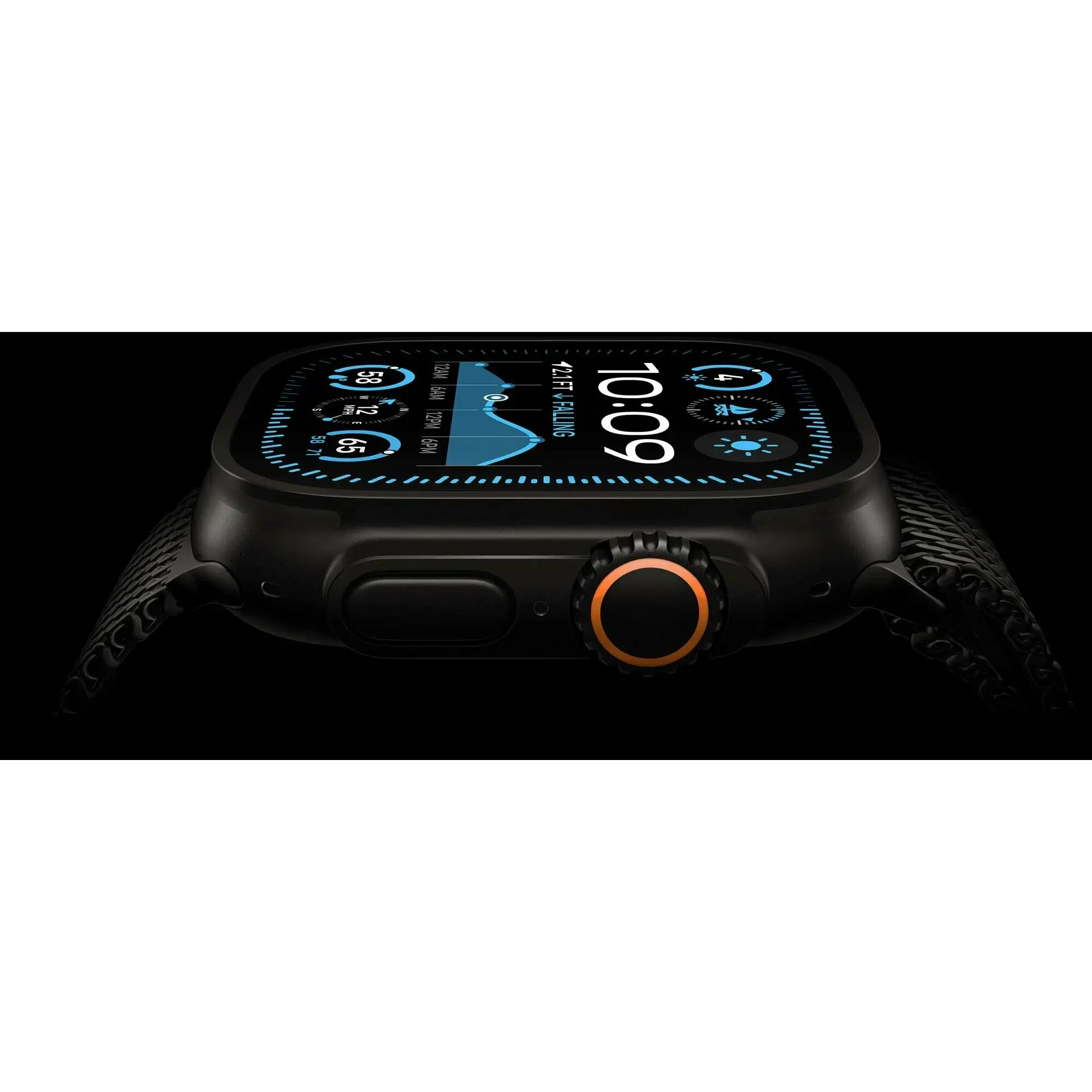 Умные часы Apple Watch Ultra 2 (2024), 49mm, Black Titanium Case, Dark Green Alpine Loop (S) изображение 5