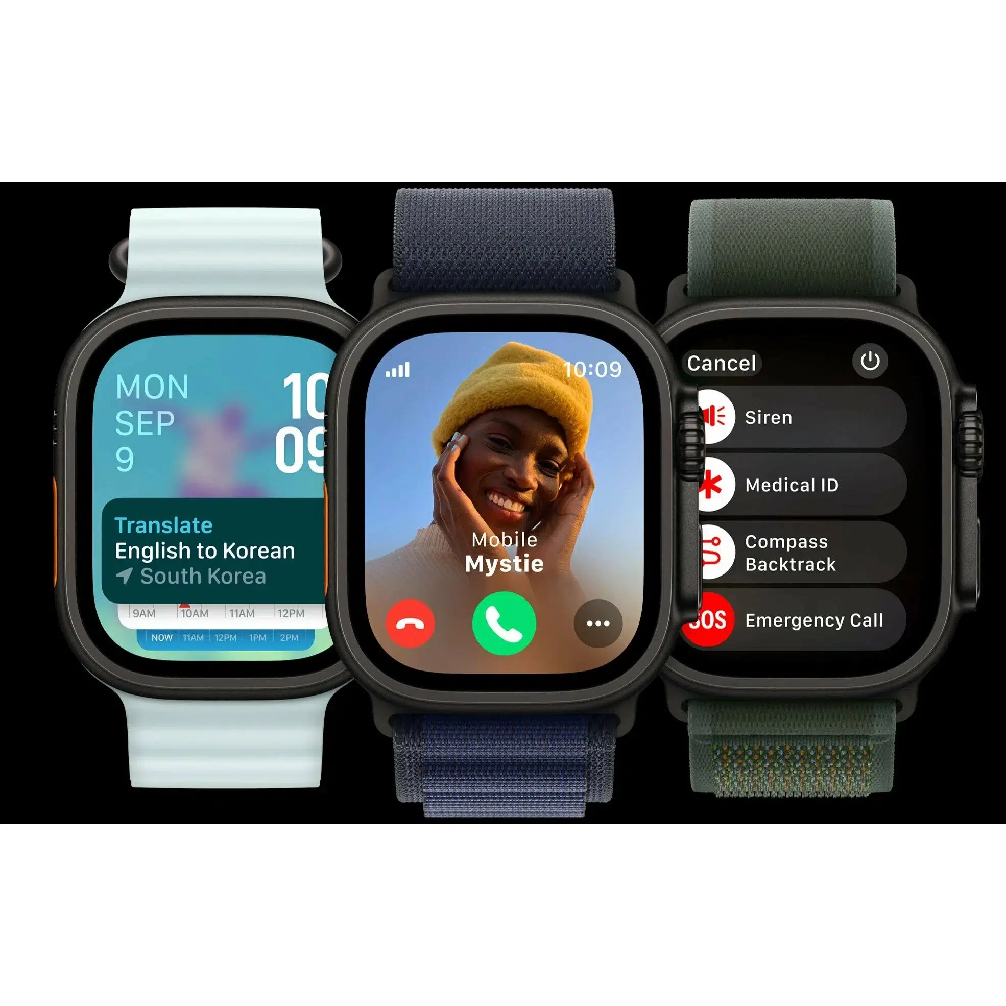 Умные часы Apple Watch Ultra 2 (2024), 49mm, Black Titanium Case, Dark Green Alpine Loop (S) изображение 4