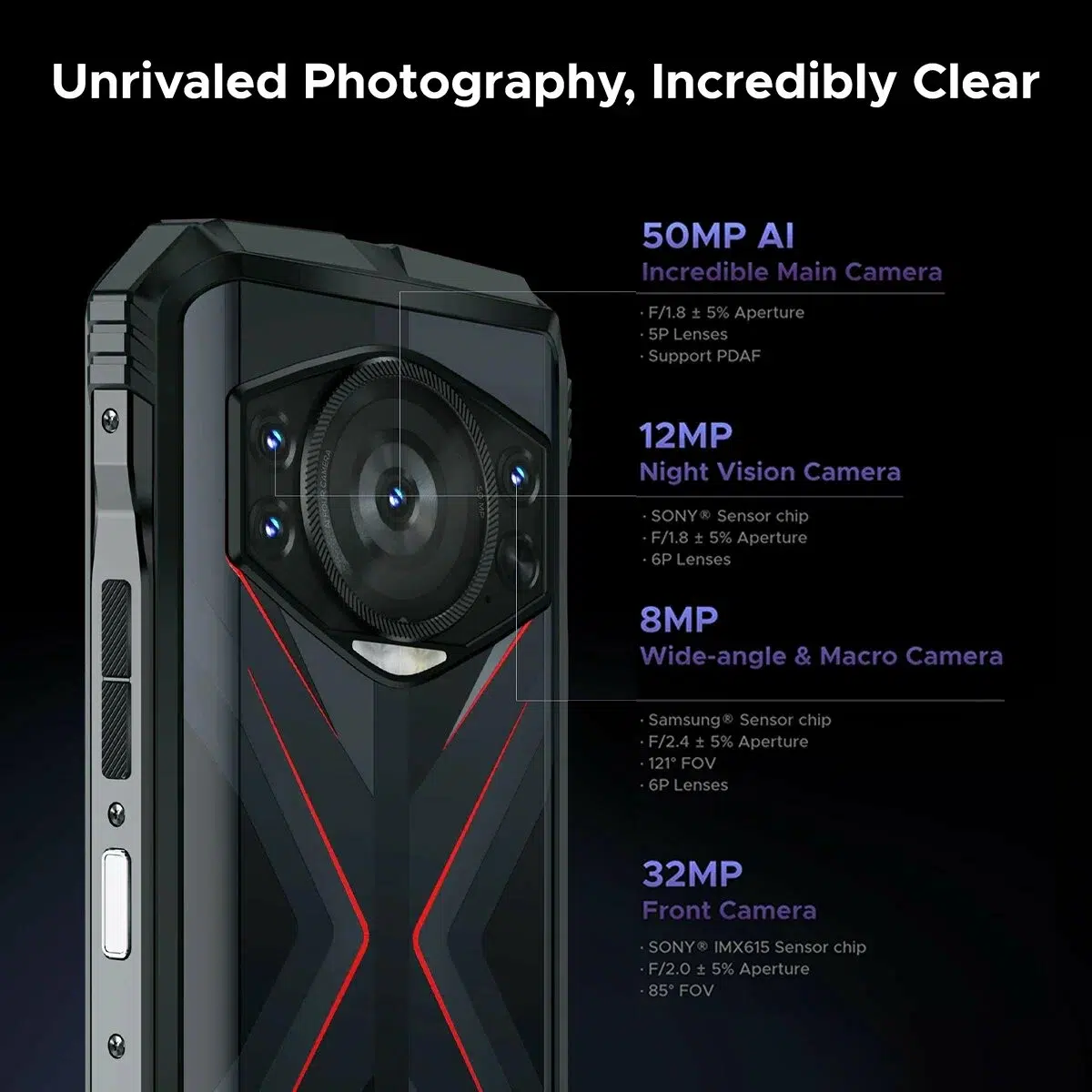 Смартфон DOOGEE S118, (8+12), 20/512Gb, Silver / Серебристый изображение 5