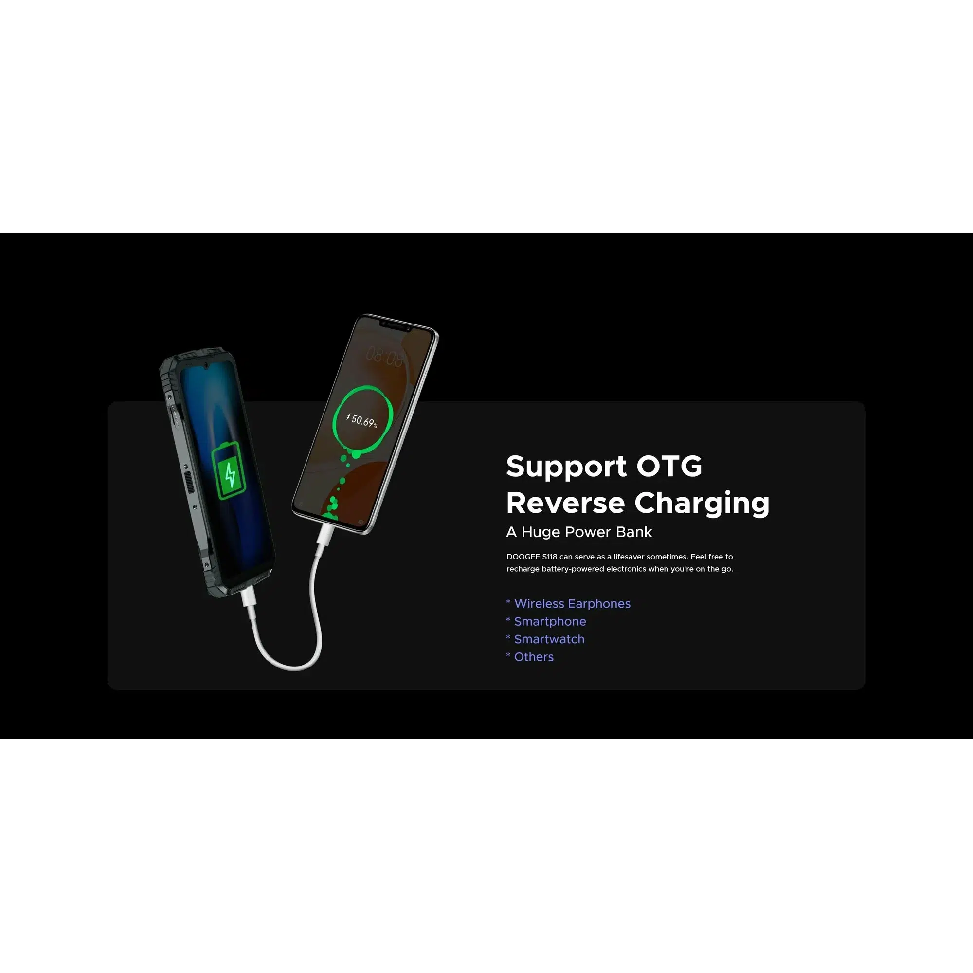 Смартфон DOOGEE S118, (8+12), 20/512Gb, Silver / Серебристый изображение 29