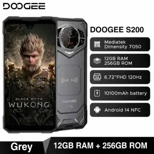 Смартфон DOOGEE S200, (12+20) 32/256Gb, Gray (Серый), 10100 мАч изображение 1