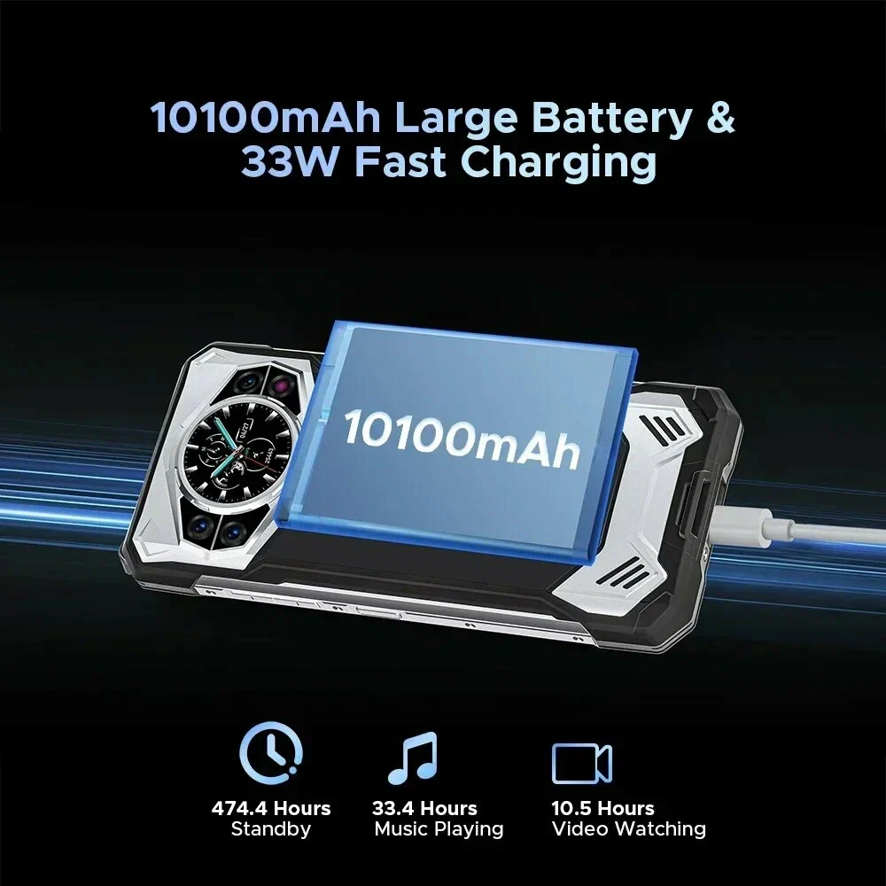 Смартфон DOOGEE S200, (12+20) 32/256Gb, Gray (Серый), 10100 мАч изображение 6