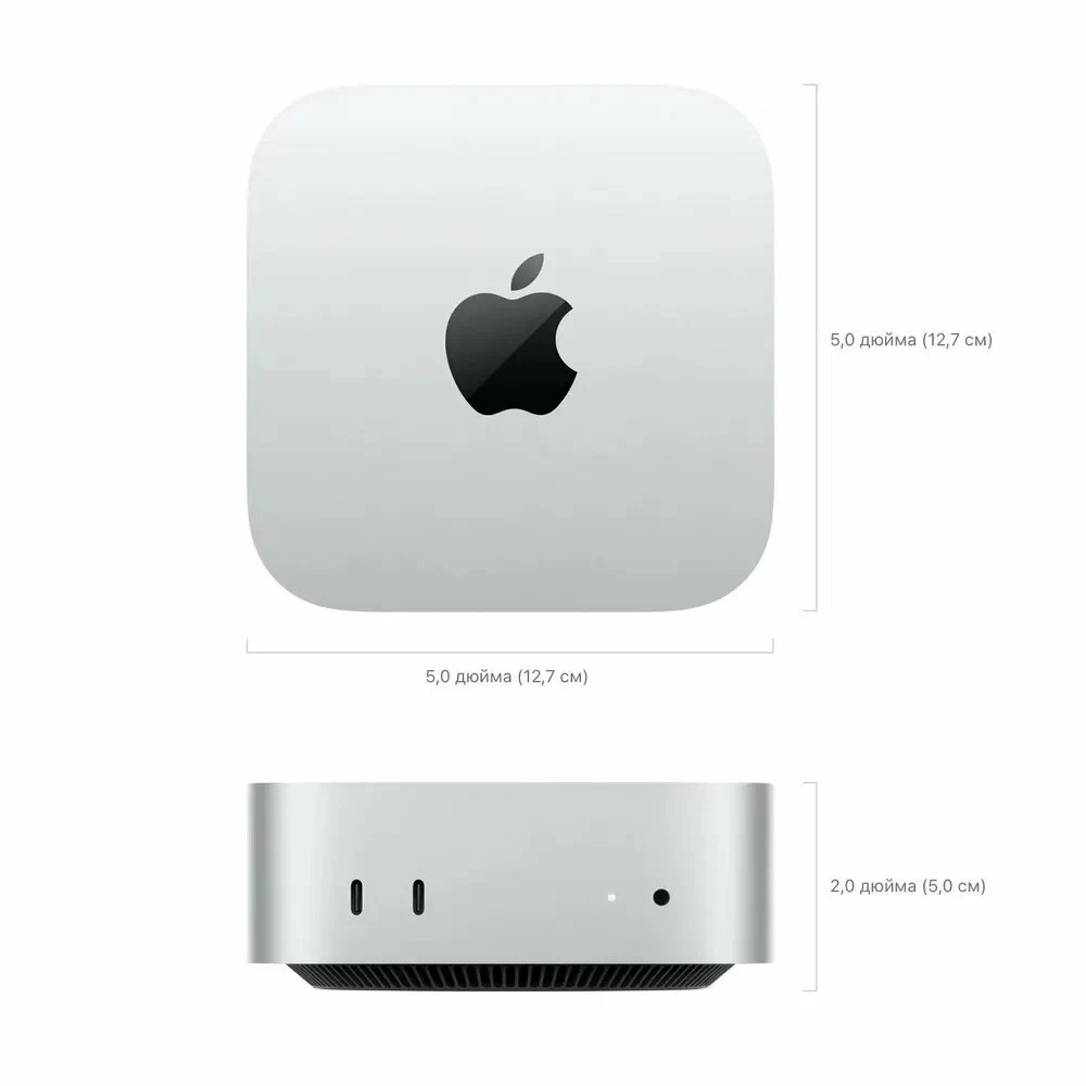 Компьютер Apple Mac MINI процессор M4 16/256Gb Silver (Серый) MU9D3 изображение 1