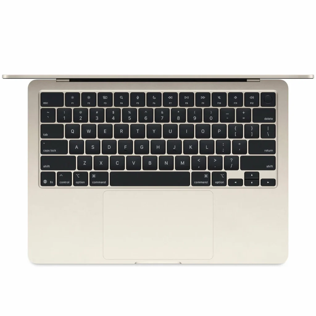 Ноутбук Apple MacBook Air 13 2025 M4 16/256 Starlight (MW0Y3) русская раскладка (гравировка) изображение 2
