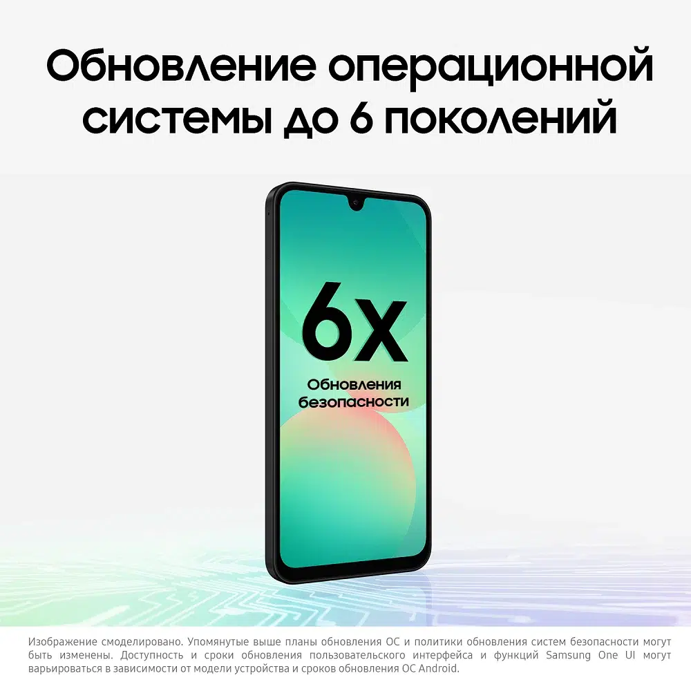 Смартфон Samsung Galaxy A26 6/128Gb, Dual nano SIM, черный (Black) изображение 7