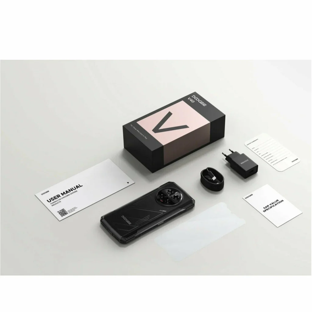 Смартфон Doogee V40 12/512, Mediatek Dimensity 7300 5G Midnight Silver (Серебристый) изображение 7