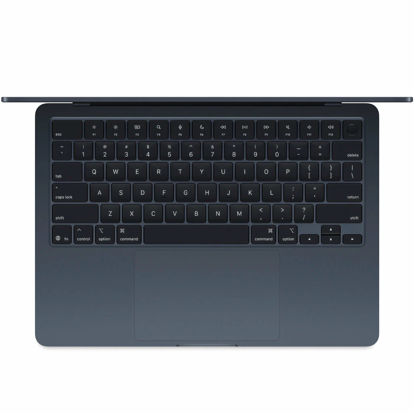 Ноутбук MacBool Air 13" (M4/16/512) Midnight /MW133/ RU клавиатура изображение 2
