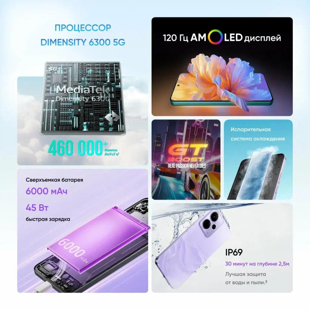 Смартфон realme 14T 12/256 ГБ RU, Dual nano SIM, зеленый (Green) изображение 3