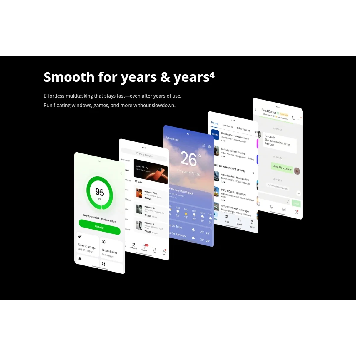 Смартфон realme GT 7 12/512 ГБ RU, Dual: nano SIM + eSIM, синий изображение 24