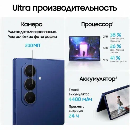 Смартфон Samsung Fold 7 12/256 Blue Shadow (Темно-синий) Global EU изображение 8