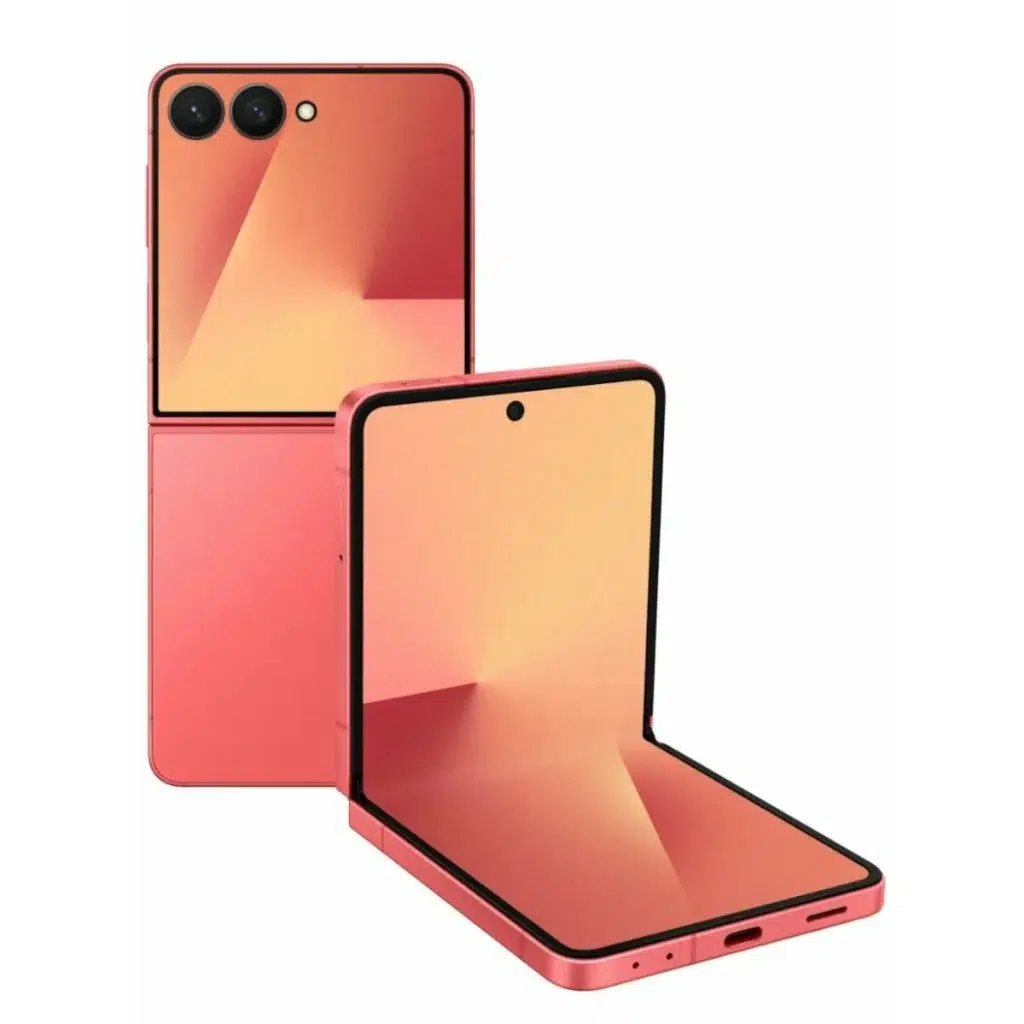 Samsung Смартфон Galaxy Z Flip7 12/256 ГБ, Global, Dual: nano Sim + eSim, коралловый (Coralred) изображение 1