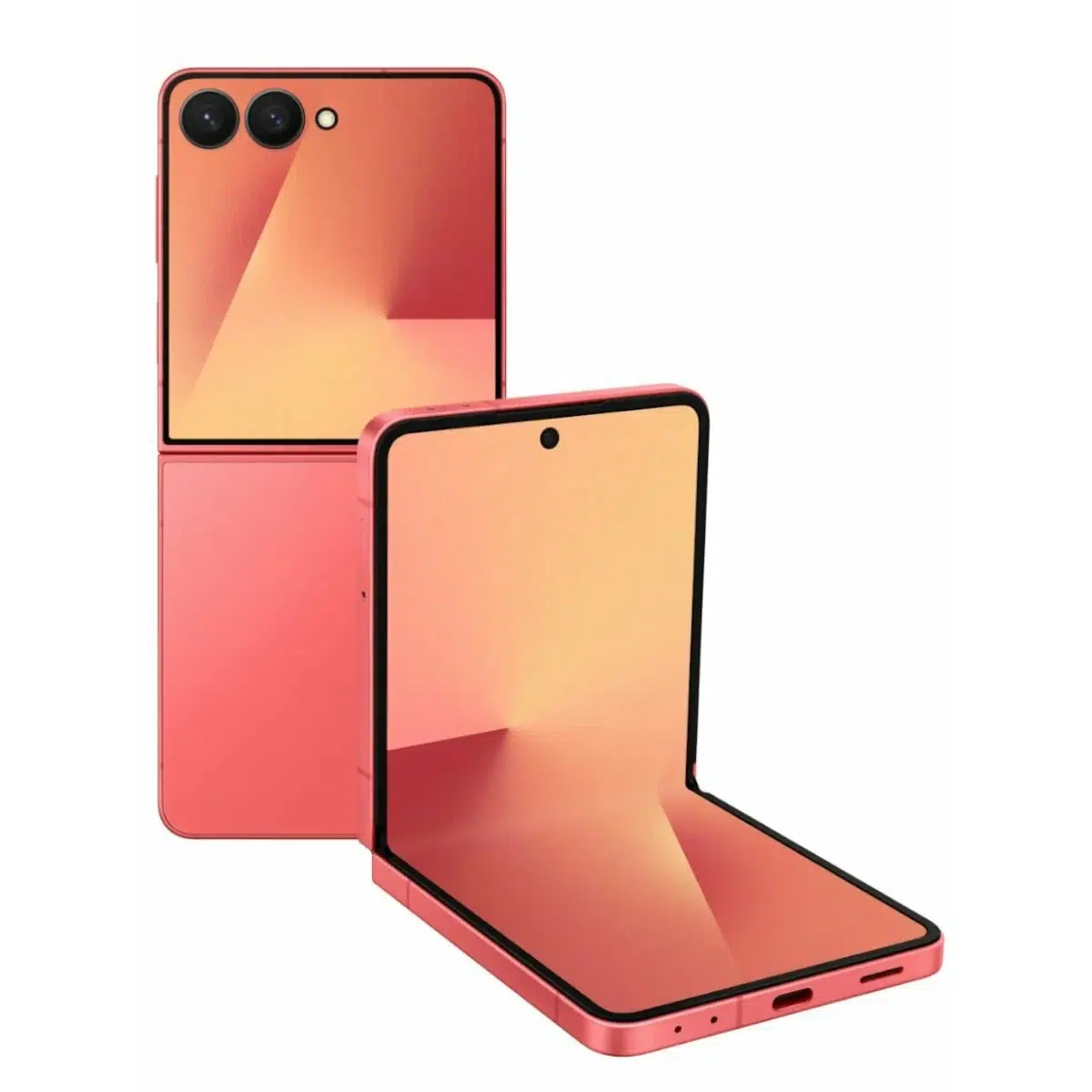 Samsung Смартфон Galaxy Z Flip7 12/256 ГБ, Global, Dual: nano Sim + eSim, коралловый (Coralred) изображение 1