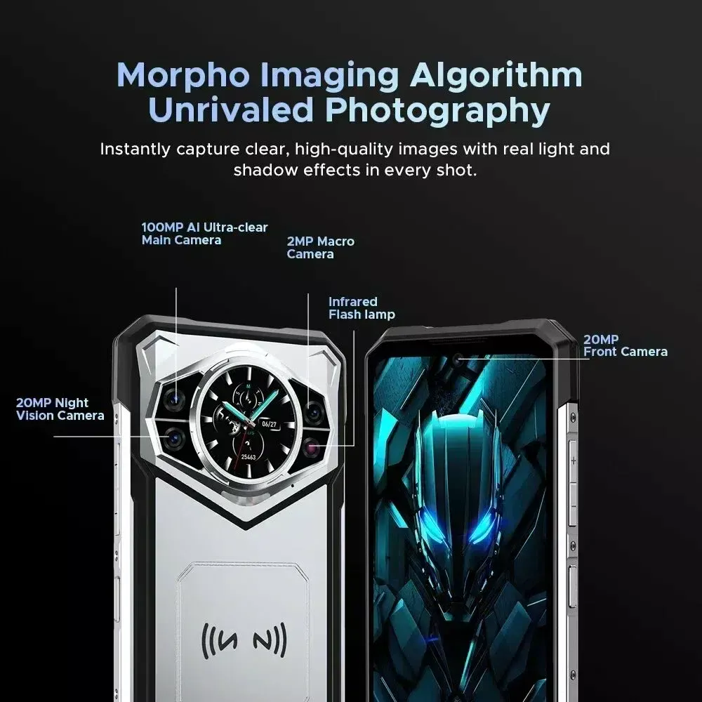 Смартфон DOOGEE S200, (12+20) 32/256Gb, Gray (Серый), 10100 мАч изображение 4