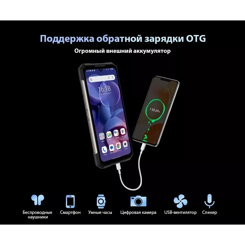 Смартфон DOOGEE S200, (12+20) 32/256Gb, Gray (Серый), 10100 мАч изображение 17