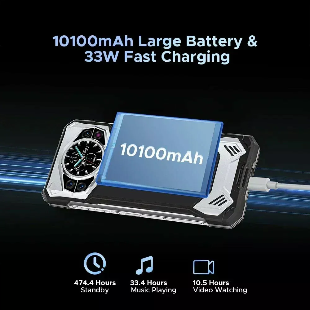 Смартфон DOOGEE S200, (12+20) 32/256Gb, Gray (Серый), 10100 мАч изображение 6