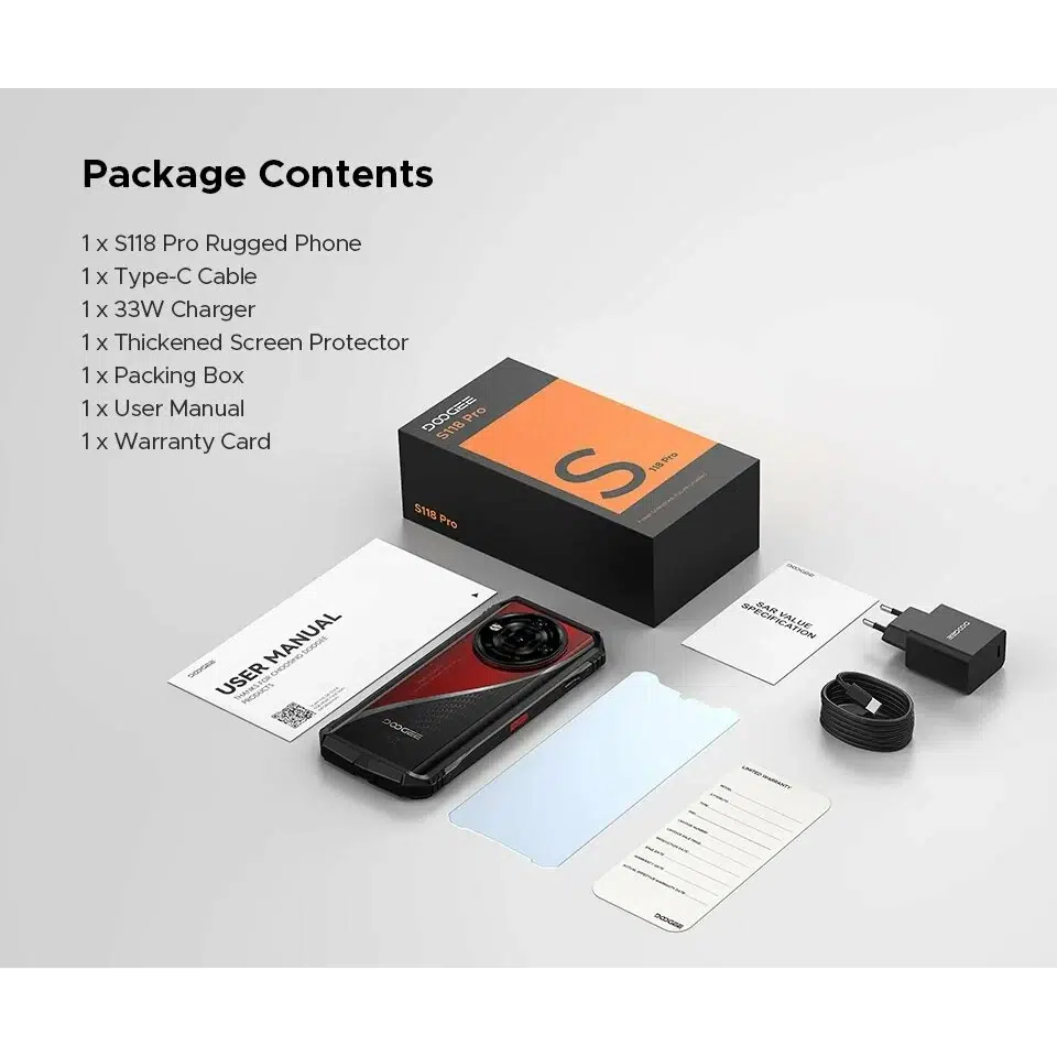 Смартфон DOOGEE S118 Pro, ( 8 + 16 ), 24/512Gb, Red / Красный изображение 23