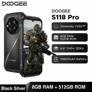 Смартфон DOOGEE S118 Pro (8+16)24/512Gb Silver (Серебристый) изображение 1
