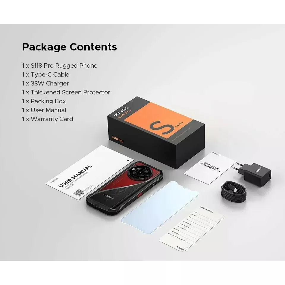 Смартфон DOOGEE S118 Pro (8+16)24/512Gb Silver (Серебристый) изображение 23