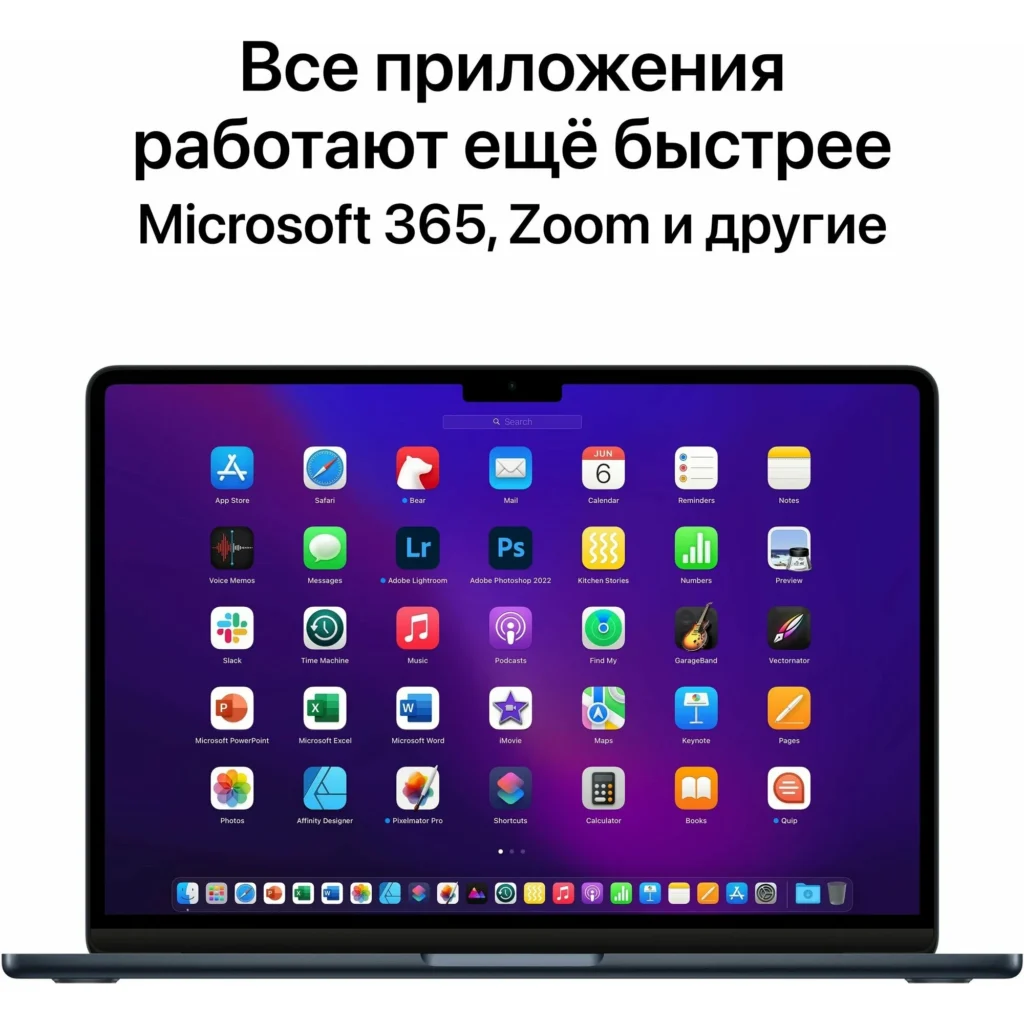 Ноутбук Apple MacBook Air 13 (2022) M2, 8/256 ГБ, MLY33, Midnight | Темная Ночь, английская раскладка изображение 13