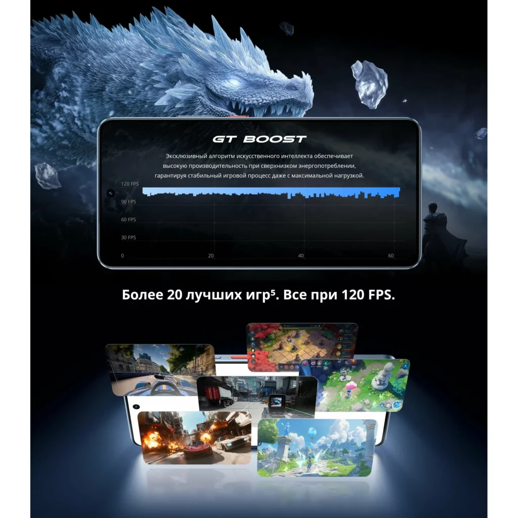 Смартфон realme GT 7T 12/512 ГБ RU (EAC), Dual nano SIM, синий изображение 16