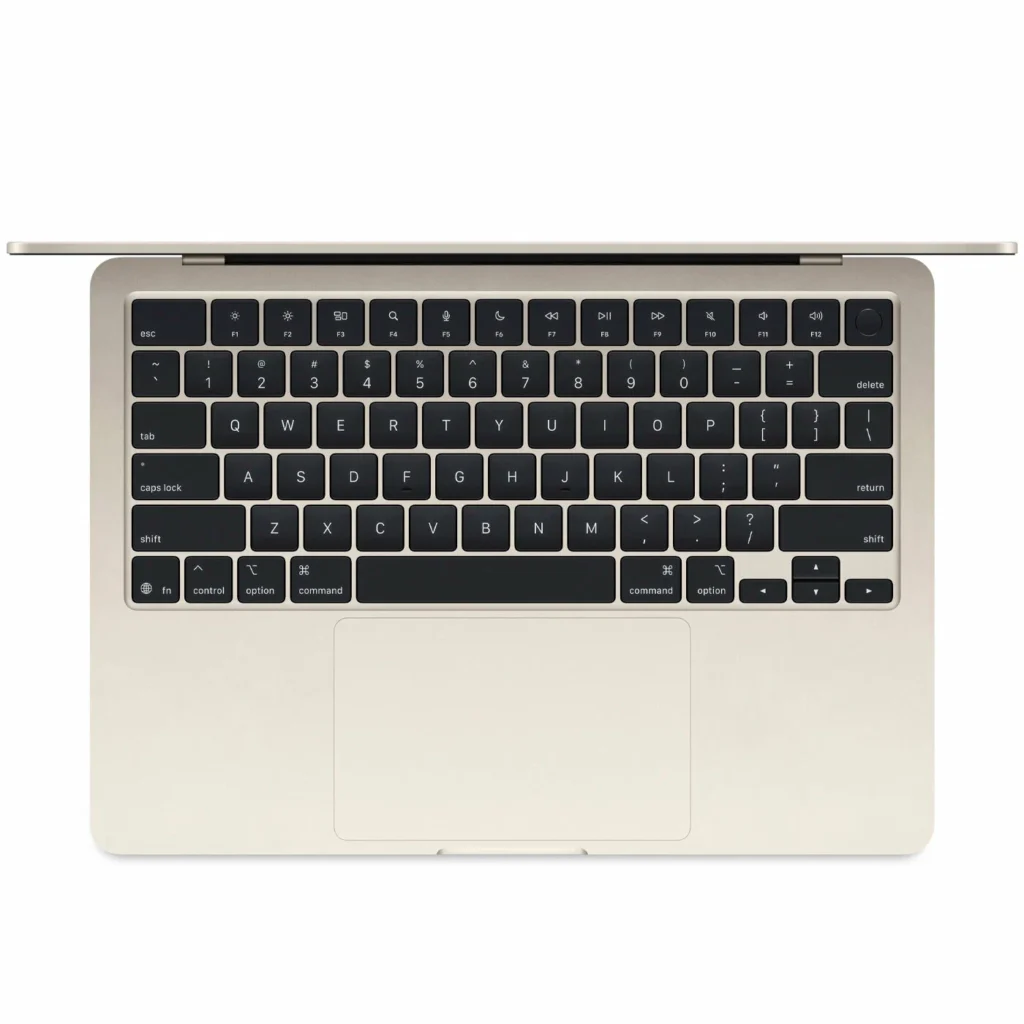 Ноутбук Apple MacBook Air 13 2025 M4 16/512 Starlight (Z1CW00023) английская раскладка изображение 2